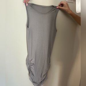 Silver lululemon dress. So comfortable and flattering on. Size 6